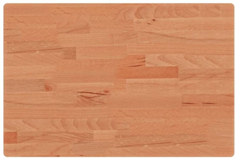 Waschtischplatte 60x40x2,5 cm Massivholz Buche Vidaxl