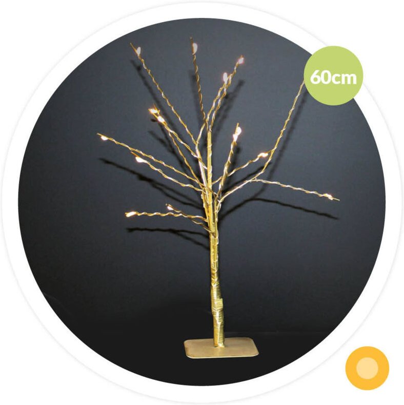 GSC - Cumia led Dekobaum 60cm 3xAA Golden