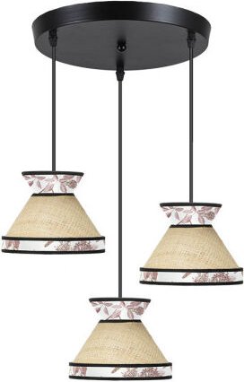 Fabrilamp - Konstantinopel Deckenleuchte 3xe27 Beige/rot 35d