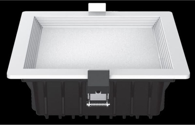 Downlight Led Intego Pro Square 26w 1490lm 7x18x18 cm Weiß 6400k Schnitt 15,5x15,5 cm