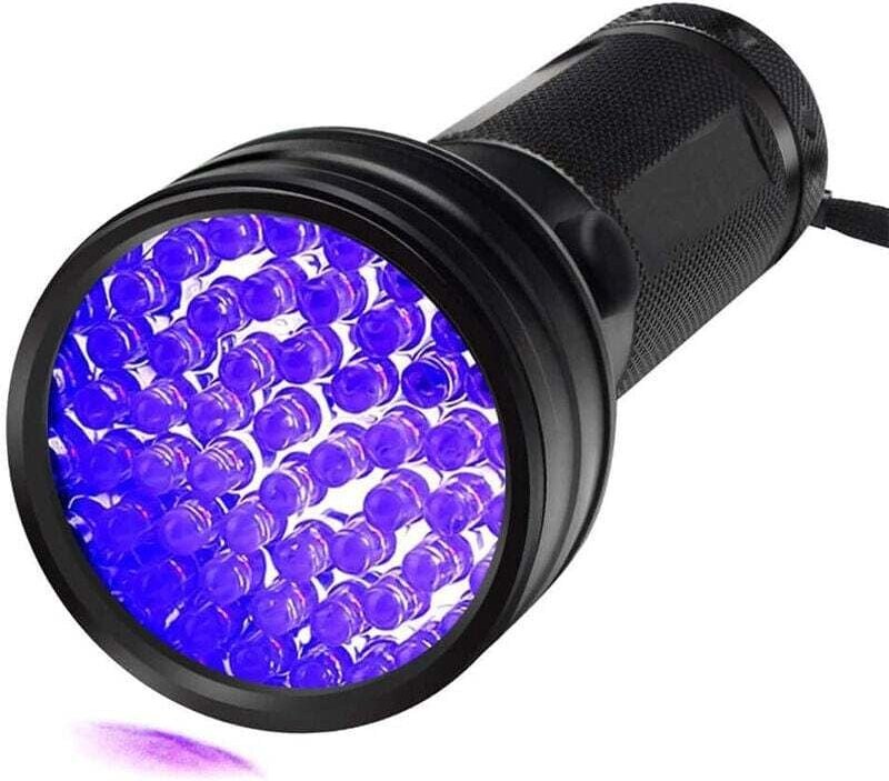 UV-Schwarzlicht-Taschenlampe, Ultravioletter Schwarzlicht-Haustierurin-Lichtdetektor für Hunde-/Katzenurin, trockene Fle...