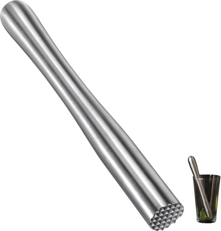 Cocktail-Stößel aus Edelstahl, Bar-Stößel zum Zubereiten von Cocktails, Bar-Werkzeugset für die Heimbar, Fruchteis-Crush...