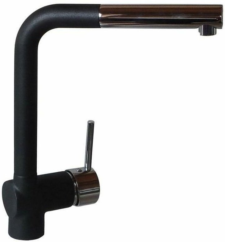 Quellmalz - vaf Armatur 8899 schwarz Granitarmatur Niederdruck Einhebelmischer Spültisch