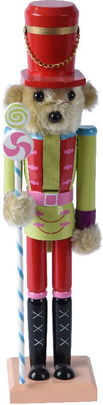 Holz Nussknacker mit den Maßen l 8.7 x b 8 x h 38 cm