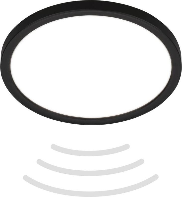 Briloner - led Deckenlampe Rund Slim Panel Lampe 16W 1900 Im Bewegungs Sensor IP44 Badlampe