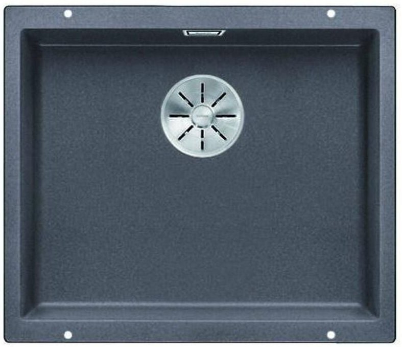 Subline 500 - Silgranitspüle, 53x46 cm, InFino, Felsgrau 523433 - Blanco