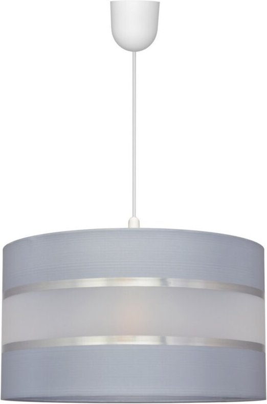 Helen Zylindrische Pendelleuchte Grau, Silber 35cm - Helam