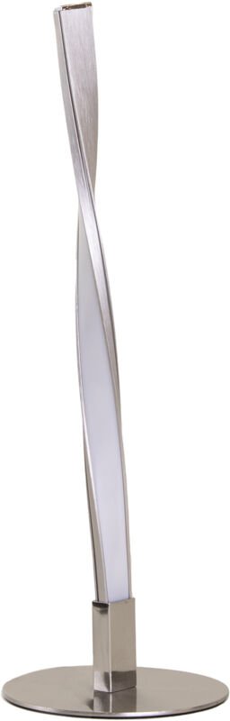 Sobremesa Benta led 2.5W Blanco Neutro 4000K On-Off Níquel Satinado, Blanco Opal Lámpara de Mesa led de Bajo Consumo