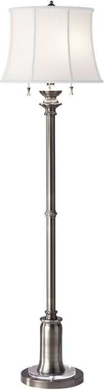 Stateroom - 2 Licht Stehlampe Antik Nickel, E27 - Elstead