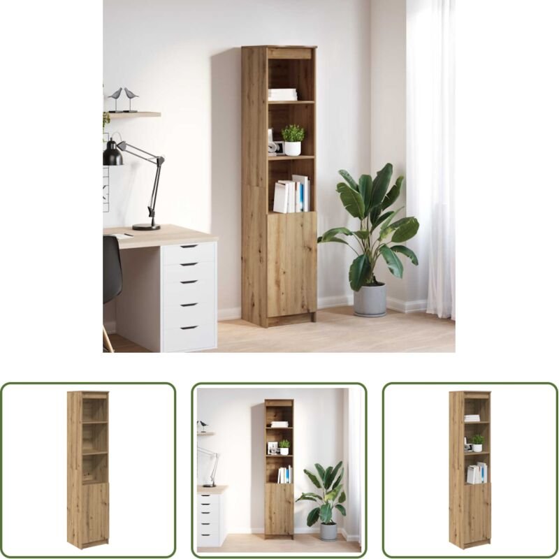 Hochschrank - Highboard Artisan-Eiche 37,5x35x180 cm Holzwerkstoff