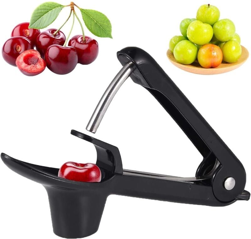 Kirschentkerner, Tadpolez Kirschentkerner aus Edelstahl, Olivenentkerner, manueller Entkerner, Obstentkerner, zum Kneten...