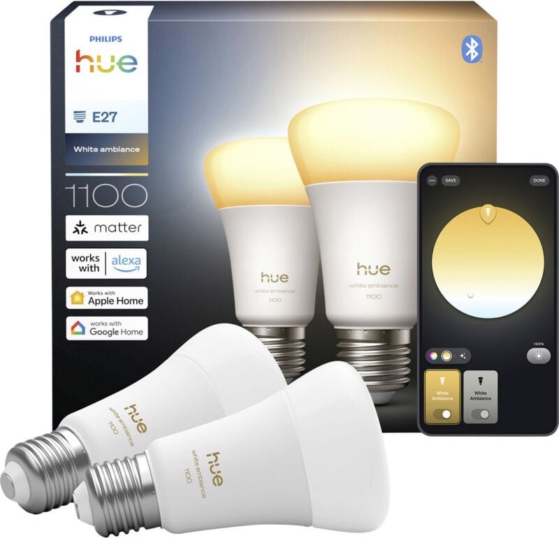 Philips LED-Leuchtmittel 929003854902 EEK: D (A - G) Hue White Amb. E27 Warmweiß bis Kaltweiß