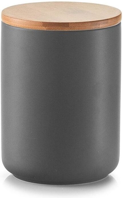 Thumbnail - Zeller Vorratsdose mit Bamboodeckel, 650 ml, Keramik, 10 x 10 x 13,5 cm