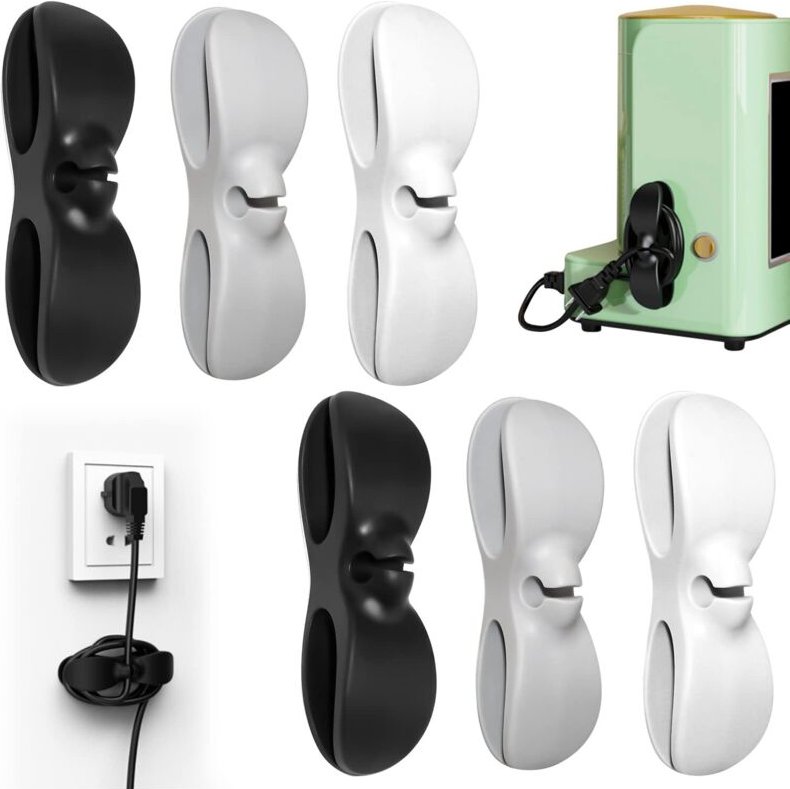 6-teiliges Kabelaufwicklungs-Set für Küchengeräte, Kabelorganisator, Kabelhalter für Kleingeräte, Mixer, Kaffeemaschinen