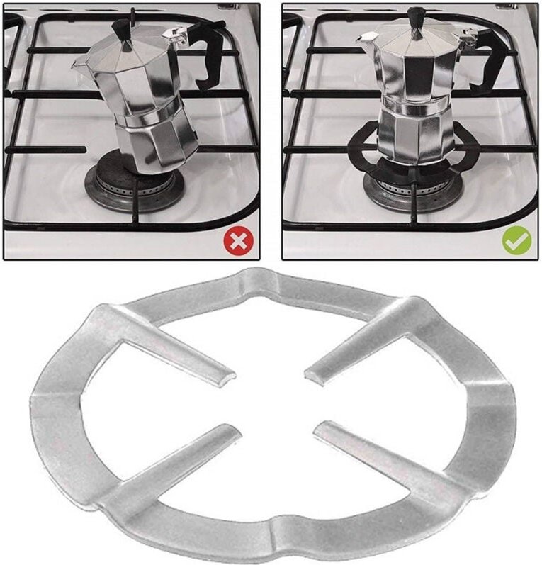 Trade Shop Traesio - Trade Shop - in acciaio 2PZ riduttori 14CM fornello cottura griglia griglien -