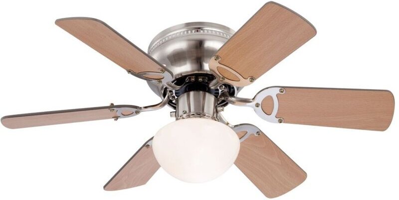 Led Deckenventilator Deckenlampe 3 Geschwindigkeitsstufen Lüfter, Sommer-/Wintermodus, 3,7W, 320lm warmweiß, DxH 76x28 c...