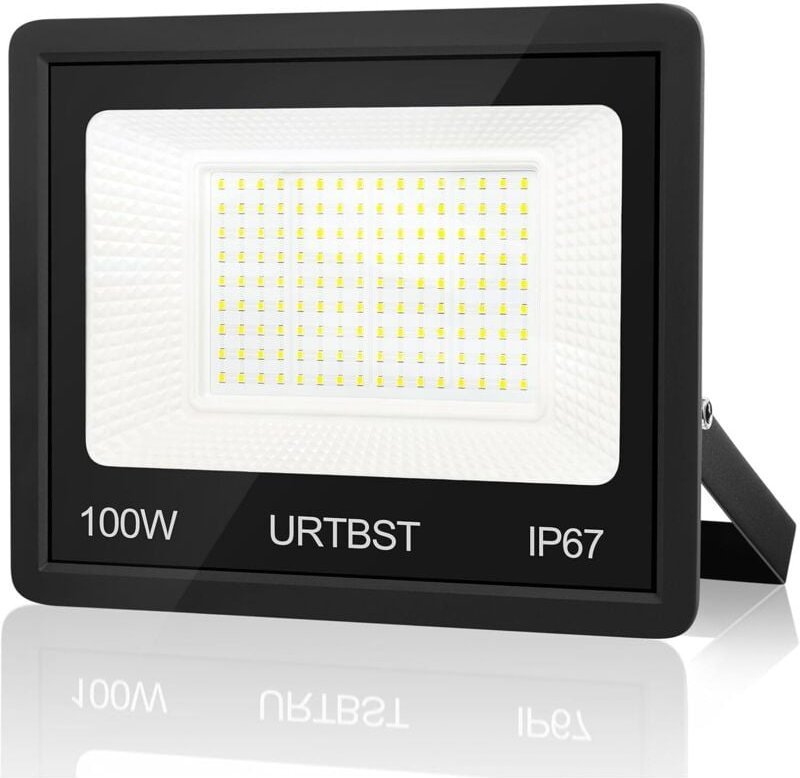100W LED Flutlicht für draußen, 10000LM LED Flutlicht IP67 Wasserdichter LED Strahler für draußen, 7000K Kaltweiß LED Fl...