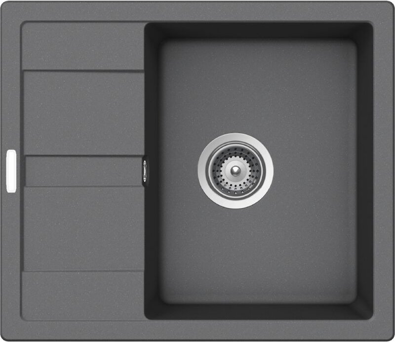 Victory - Granitspüle S580.60 - Hellgrau, ab 45er Unterschrank, 580 x 500 mm