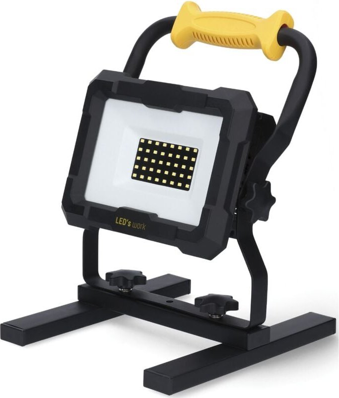 Led's Work - led Baustrahler 20W, 2000 Lumen Strahler dimmbar, Arbeitsleuchte IP54