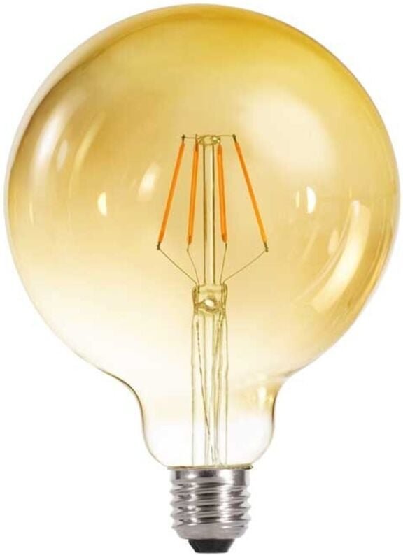 LED-Glühbirne G125 E27 4W 350lm 2000ºK - Karamell