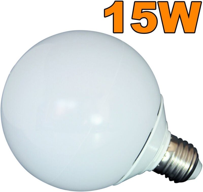Trade Shop Traesio - Trade Shop - lampadina lampada led globo G20 sfera bulbo luce fredda 15 18W mit attacco E27 -
