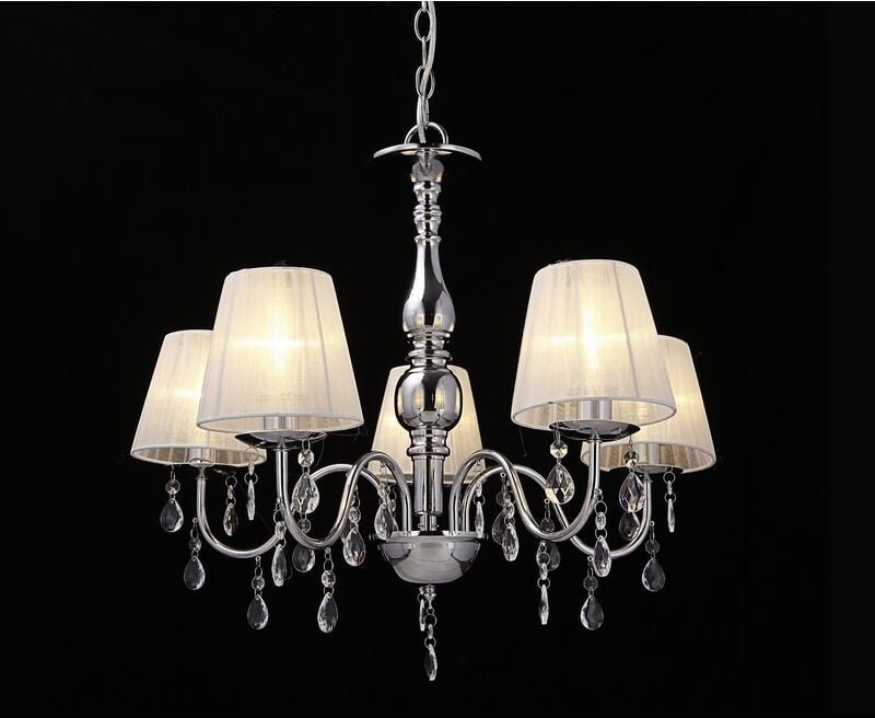 Kronleuchter Isabell 5-flammig Chrom Lux.pro