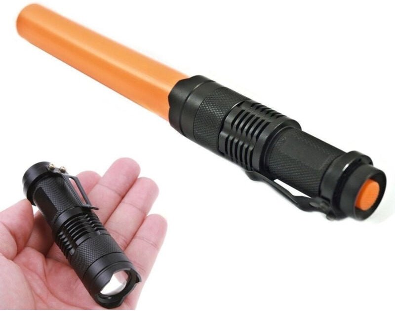 Trade Shop Traesio - Trade Shop - mini-taschenlampe weisses licht led 3 w lumen wiederaufladbar widerstandsfähig hakensi...