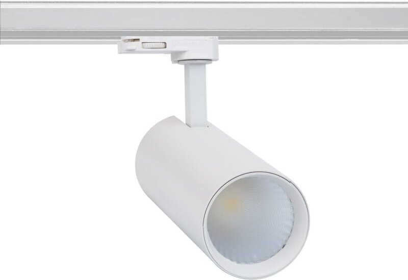 Efectoled - 3-Phasenstromschiene LED-Strahler 30W Bertha Weiss lifud 6000K Kaltweiß