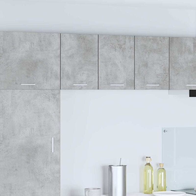 Hängeschrank Riga 2 pcs Betongrau und Weiß 30 x 31 x 40 cm vidaXL