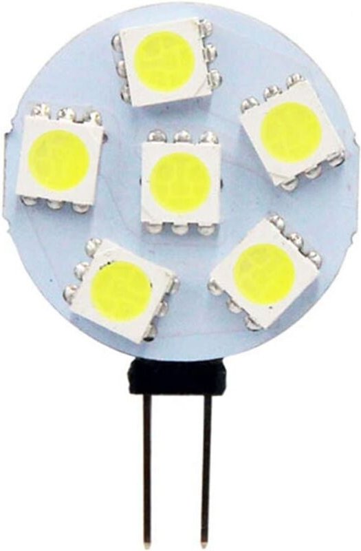 Aiperq - G4 LED-Glühbirne 2 w, ac/dc 12–24 v, 200 lm, Kaltweiß 6000 k, 12 x 5050 smd, entspricht 20 w Halogenlampe, nich...