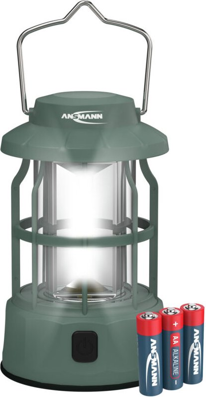 ANSMANN LED Campinglampe, wiederaufladbare USB C Outdoor Laterne, 3 Leuchtmodi