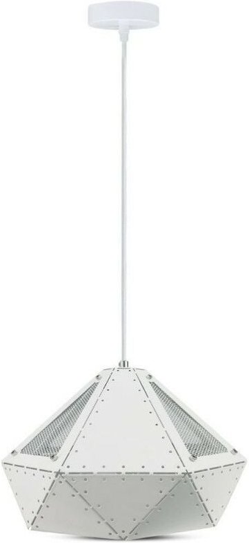 V-TAC VT-7310 Pastell Prisma weiß Hängendes Licht 1MT E27 Elegant Stylish metall IP20 - SKU 3948