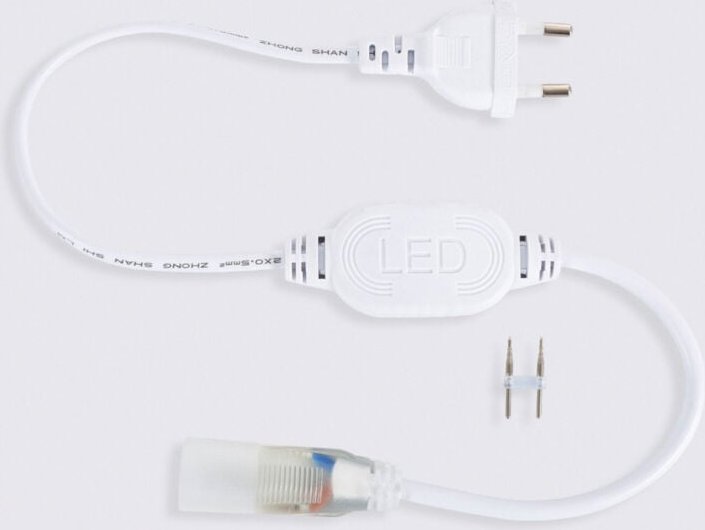 Ledkia - Gleichrichterkabel Neon led 7,5 W/m Einfarbig 220V ac 60 LED/m Halbrund 180º IP67 nach Mass Schnitt alle 100 cm...