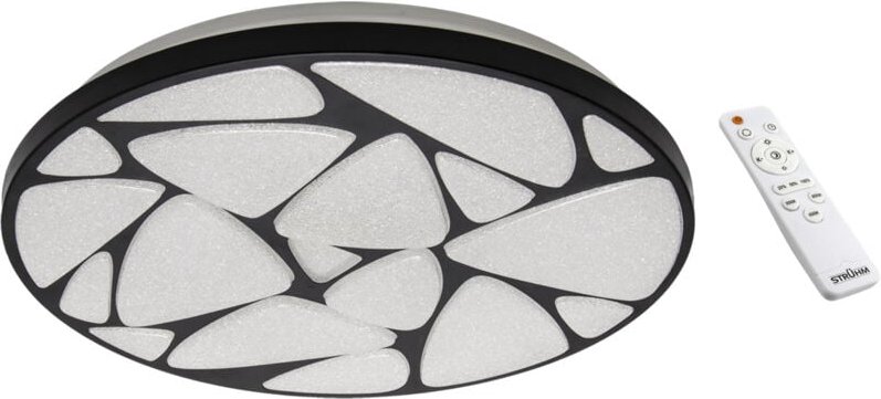 Deckenleuchte mit Fernbedienung LED MINERAL C 48W 3000K-4200K-6500K IP44 schwarz