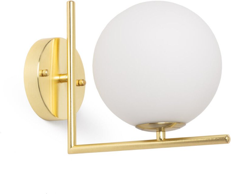 Wandleuchte aus Metall und Glas Moonlight Design Gold