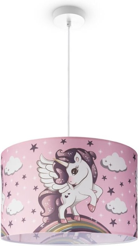 Deckenlampe Kinderzimmer Pendelleuchte Babyzimmer Feuerwehr Straße Polizei E27 Pendelleuchte - Weiß, Design 5 (Ø45,5 cm)...