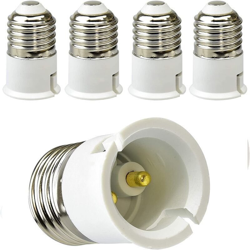 Lablanc - 5er-Pack E27-auf-B22-Adapter für LED-Lampen und Halogenlampen, E27-Sockel-Konverter, maximale Leistung 200 w, ...