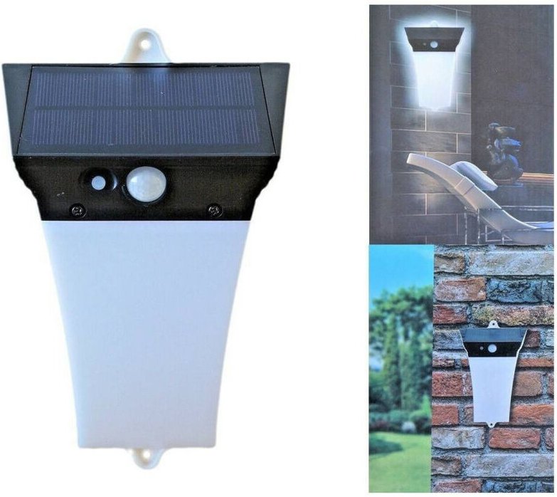 Trade Shop Traesio - Trade Shop - wiederaufladbares licht licht AUßEN-SCHEINWERFER solarbetrieben bewegungssensor -