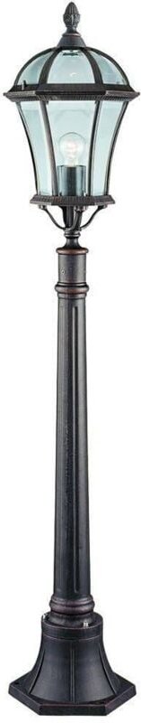 Capri - 1 Licht Außenpoller Licht Rustikal Braun IP43, E27 - Searchlight