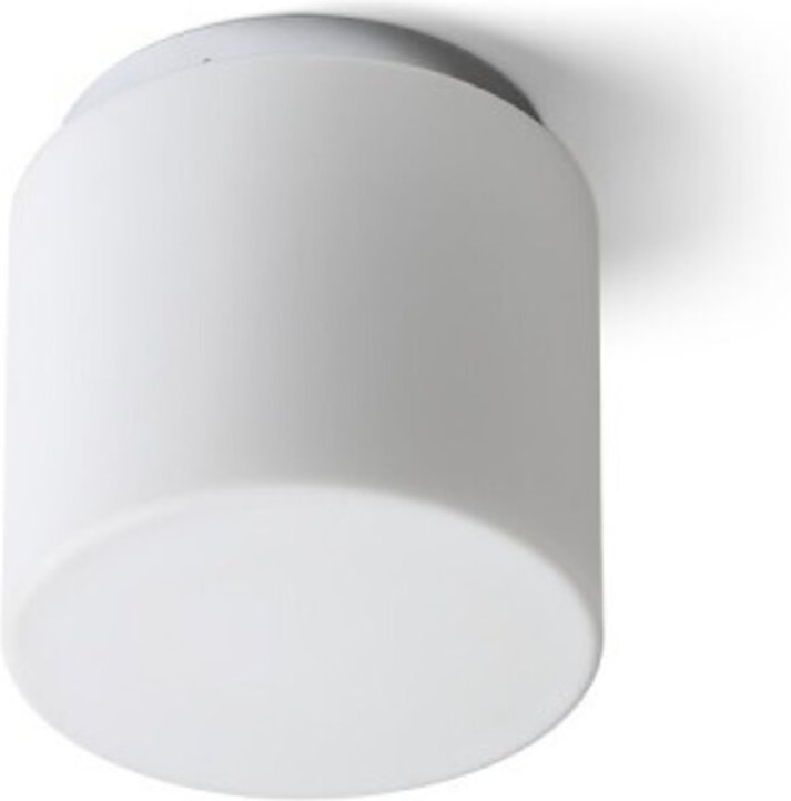 Plafoniera ARANA R 17 da soffitto vetro opalino/cromo 230V E27 15W IP44