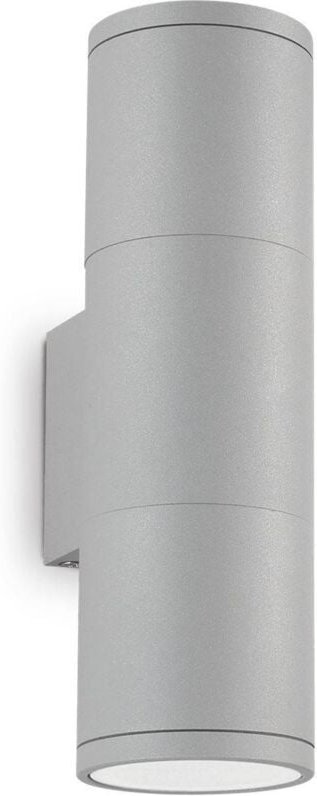 Ideal Lux Gun - 2 Licht Außenwand Hellgrau IP44