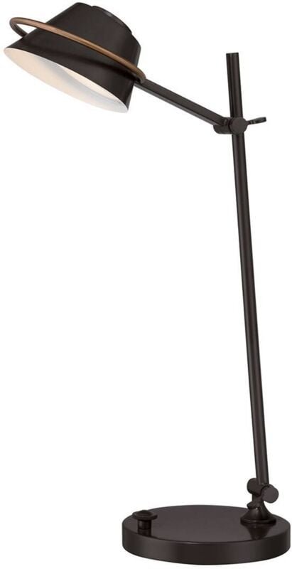 Led 7 Licht Schreibtischlampe Western Bronze - Elstead