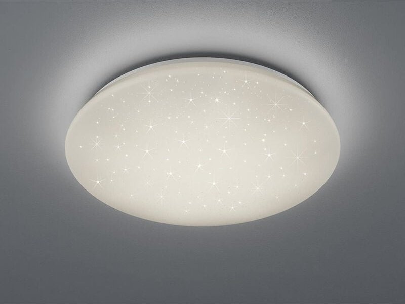 Defibrico - Dimmbare led Deckenleuchte potz Sternenhimmel Kunststoff Weiß ø 50cm IP44