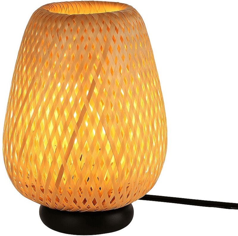 Barcelona Led - Tischleuchte aus Korbgeflecht "Carl" - E27