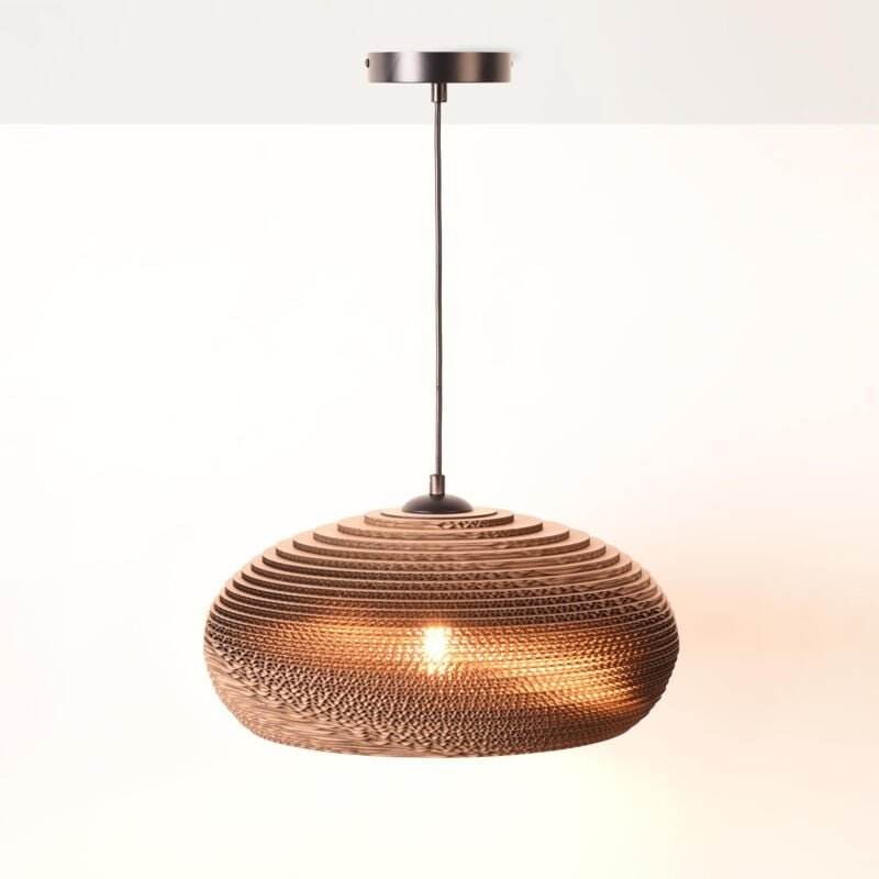 Pendelleuchte aus Wellpappe "DANBORU" - E27