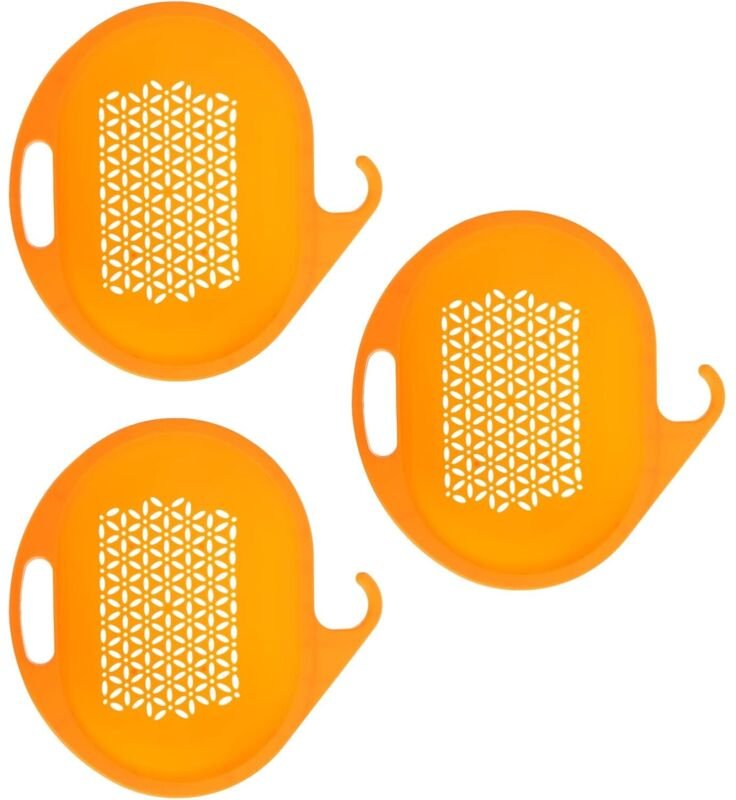 3er-Set Küchensiebe – Abtropfschalen – Obstkorb – Waschschüsseln zum Waschen von Lebensmitteln, Obst, Gemüse, Nudeln – O...