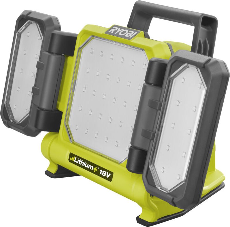 Ryobi RLP18-0 Scheinwerfer, 18 V, ONE+ Batterie, 3 Panels, 3000 Lumen, 1/4 Zoll (nur Gehäuse)