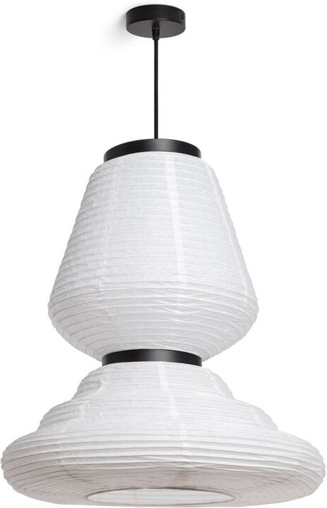Efectoled - Papier Pendelleuchte Hao Taha Weiß