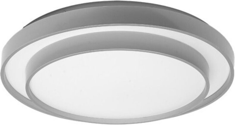 Fana deckenleuchte 60w 3000-4200-6500k weiss/silber 9x50x50cm 5400lm mit fernbedienung & speicher