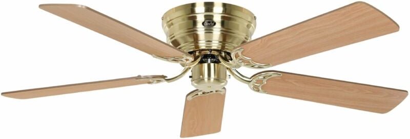 Casafan - Deckenventilator Classic Flat iii Messing gebürstet 132